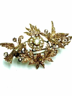 Ensemble broche et bague Empire austro-hongrois