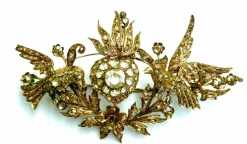 Ensemble broche et bague Empire austro-hongrois