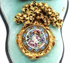 Ensemble de 3 micromosaïques 1850