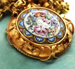 Ensemble de 3 micromosaïques 1850