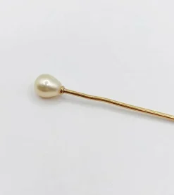 Epingle à cravate ou chapeau antique or et perle (circa 1900)