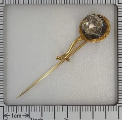 Epingle antique Diamant taillé en rose