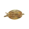 Fermoir de collier antique or jaune en forme d'olive (circa 1920)
