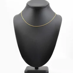 Fine chaine maille gourmette limée or jaune
