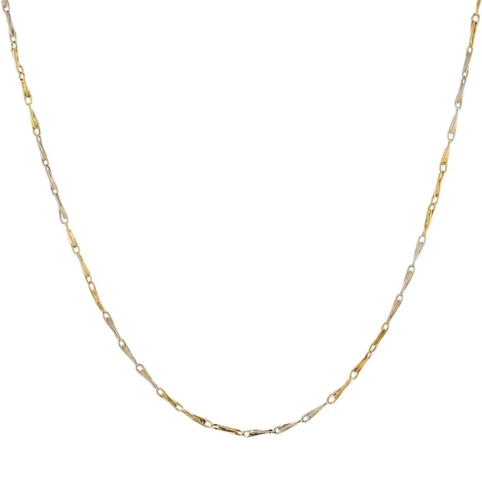 Fine chaîne ancienne maille agrafe