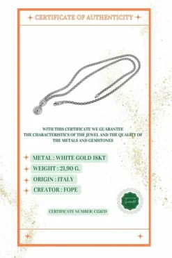 FOPE Collier avec pendentif en or blanc