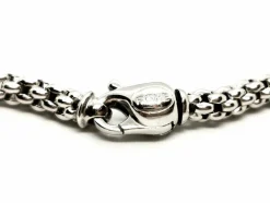 Fope Collier Maille pop-corn Or blanc