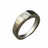 FRED - Bague Jonc or gris diamant