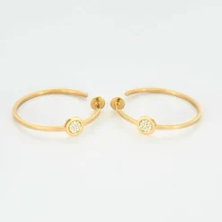FRED - Miss Fred Moon - Créoles en Or jaune et Diamants