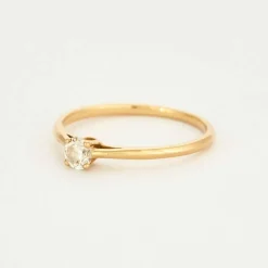 GEMMYO - Baby Lady - Bague solitaire en or jaune