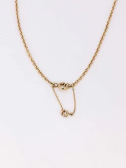 GEORGES BRUNET - Collier Napoléon III or jaune diamants perles fines