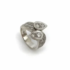 gold moi et toi diamond ring