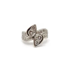 gold moi et toi diamond ring