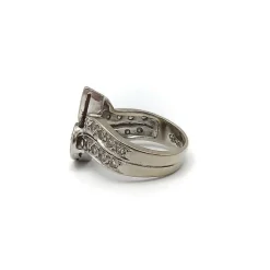 gold moi et toi diamond ring