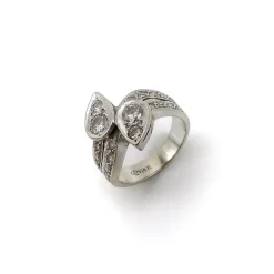 gold moi et toi diamond ring