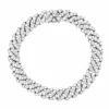 Gourmette Or Gris et Diamants