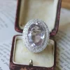 Grande Bague Art Déco Améthyste et Diamants