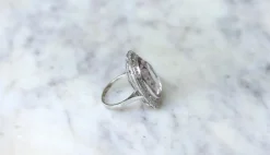 Grande Bague Art Déco Améthyste et Diamants