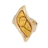 Grande bague en pépite d'or naturel
