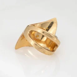 Grande bague en pépite d'or naturel