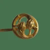 Grande épingle broche 1900 serpents Ouroboros