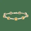 GREGG RUTH- bracelet en or blanc diamants fancy et diamant
