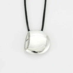 HERMES - Pendentif Or blanc Diamants