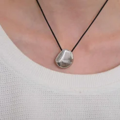 HERMES - Pendentif Or blanc Diamants