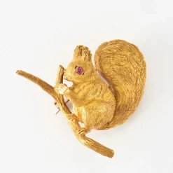 HERMES PARIS - Broche Ecureuil