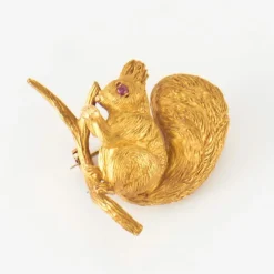 HERMES PARIS - Broche Ecureuil