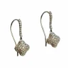 Hulchi Belluni - Boucles d'oreilles or blanc et diamants