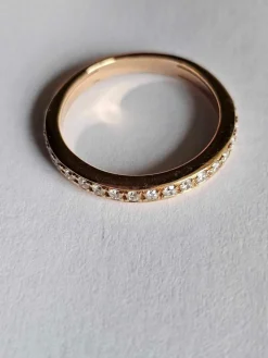 Hulchi Belluni - Alliance or rose et diamants