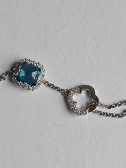 Hulchi Belluni - Bracelet améthyste or blanc et diamants