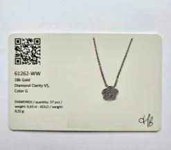 Hulchi Belluni - Pendentif or blanc et diamants