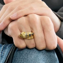 ILIAS LALAOUNIS - Bague Chimère en or jaune