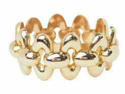 Important Bracelet Tank années 40 en or rose