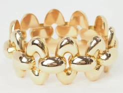 Important Bracelet Tank années 40 en or rose