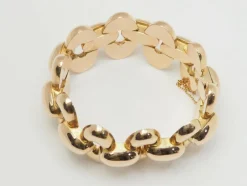 Important Bracelet Tank années 40 en or rose