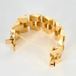 Important bracelet Tank en or jaune