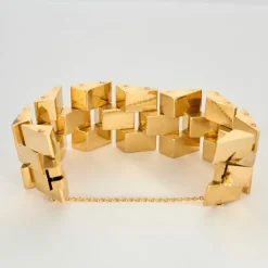 Important bracelet Tank en or jaune