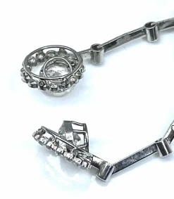 Important collier négligé en platine et diamants d’époque 1900