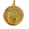 Importante Médaille Religieuse Au Profil De La Vierge