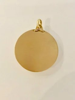 Importante Médaille Religieuse Au Profil De La Vierge