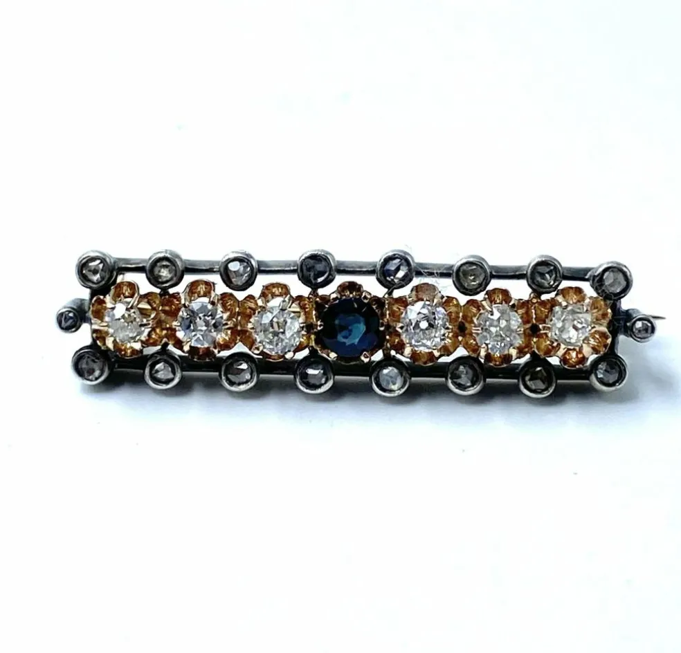 Impressionnante broche epingle en diamants, Empire austro-hongrois