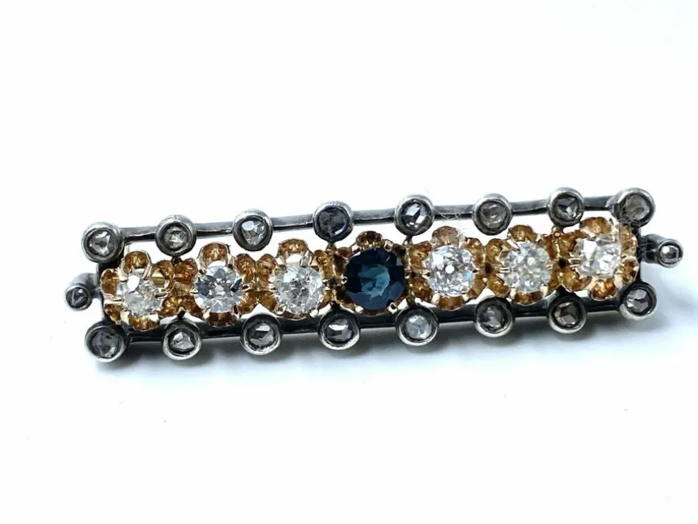 Impressionnante broche epingle en diamants, Empire austro-hongrois