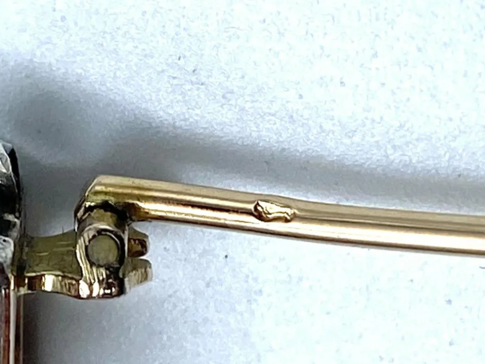 Impressionnante broche epingle en diamants, Empire austro-hongrois