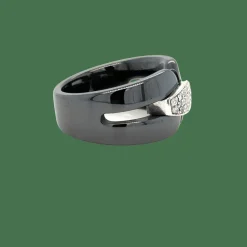 Jeell - Bague céramique et diamants