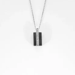 JEELL - Pendentif or gris et céramique