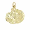 JOE DESCOMPS Médaille femme Art Nouveau or jaune