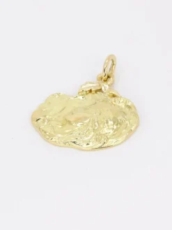 JOE DESCOMPS Médaille femme Art Nouveau or jaune